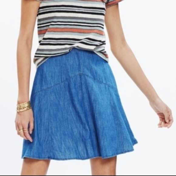 Madewell Dresses & Skirts - SOLD Madewell Blue Denim Mini Skirt Sz8
